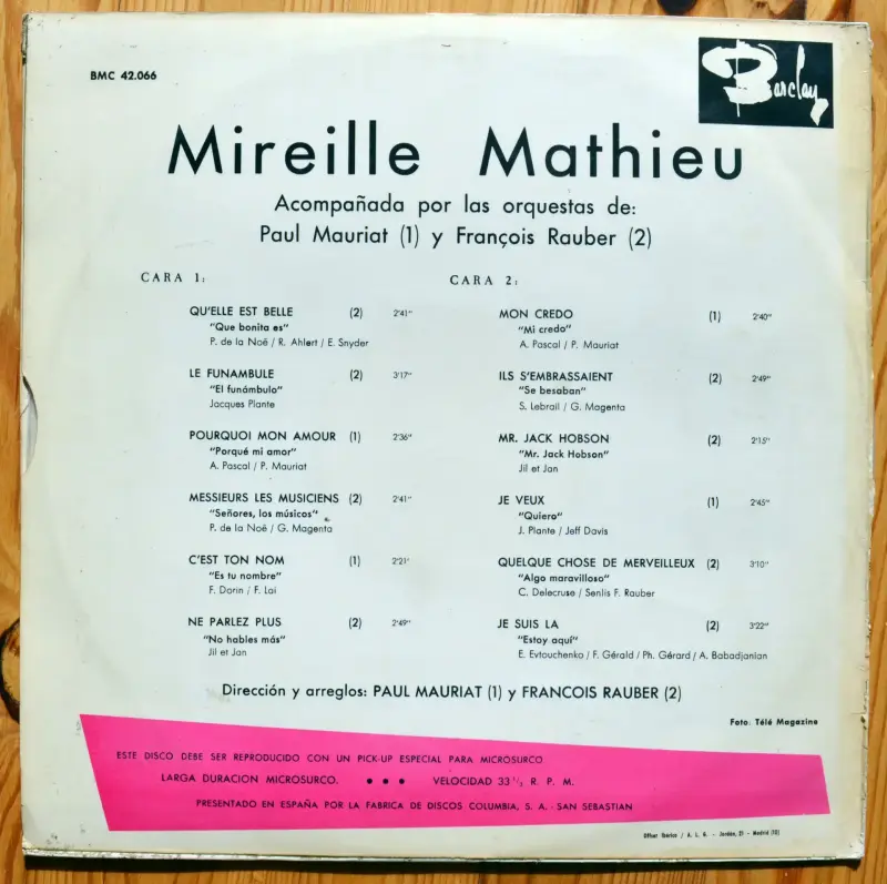 Виниловая пластинка Mireille Mathieu - Mireille Mathieu