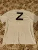 Майка футболка Z рр 54 белый цвет с принтом хлопок