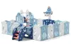 Игровой манеж UNIX kids SUPREME Space 200x200 Blue с качелями