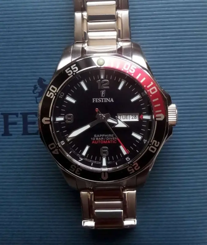 Часы новые Festina automatic sapphire Серия Diver