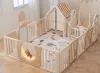 Игровой манеж UNIX kids DeLuxe House&Storage 180х200 Camel PPLXSWH200WC