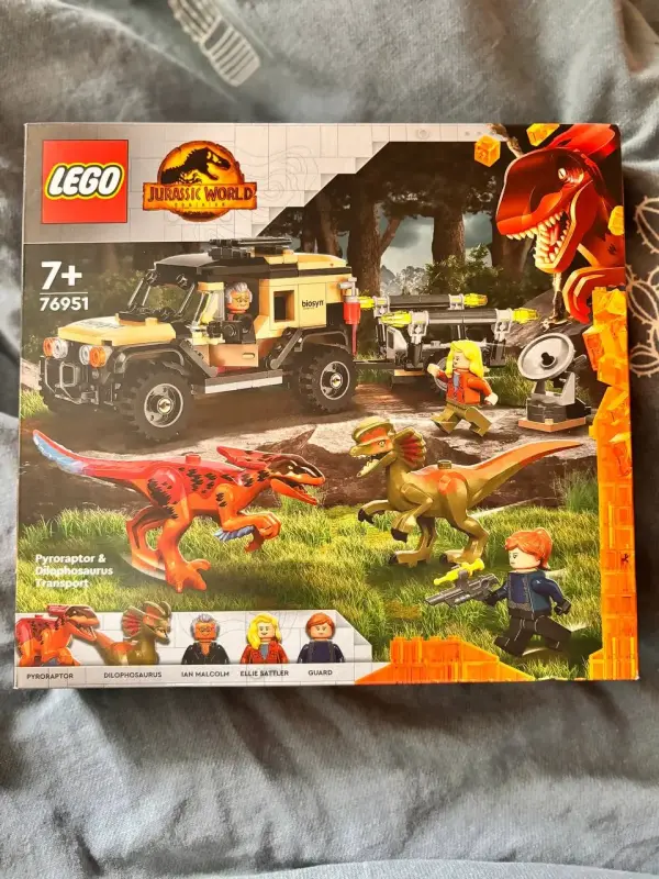 LEGO Jurassic World 76951 Перевозка пирораптора и дилофозавра