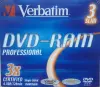 Чистые диски Verbatim DVD-RAM 3х (Slim) в упаковке