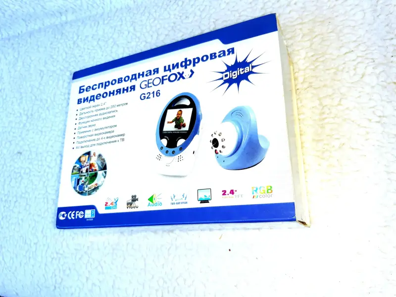 Беспроводная цифровая видеоняня Geofox G216 - Вся Беларусь - 149553 - Доска объявлений Kupika.by - Фото 3