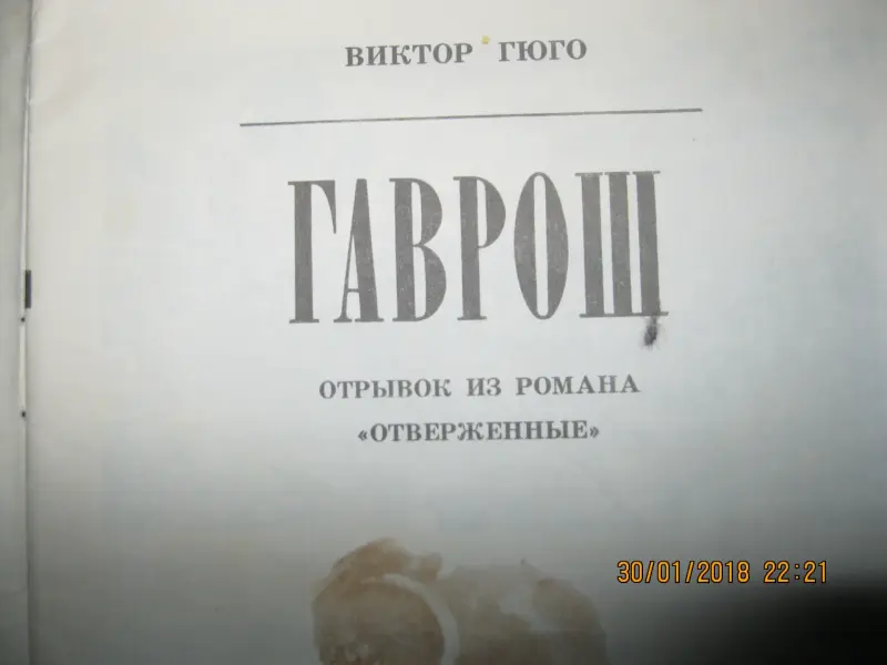 В.Гюго Гаврош отрывок из романа Отверженные