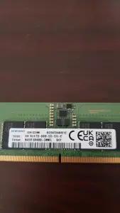 Оператив память samsung 8ГБ,DDR5 SODIMM 5600 МГц М425R1GB4BBO CWMOL