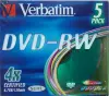 Чистые диски DVD+/-RW, 4х Verbatim (Slim) запечатанные