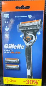 Gillette fusion5 proglide , 3 кассеты, с 5 лезвиями .