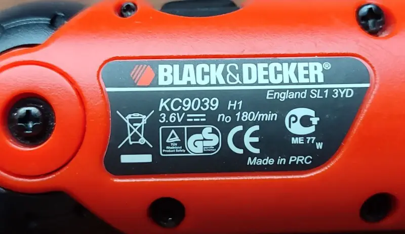 Отвёртка аккумуляторная Black&Decker KC9039KA