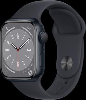 Apple Watch Series 8 41мм, алюминий цвета  тёмная ночь , р MNP53