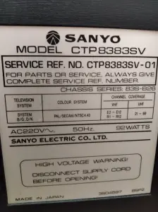 Телевизор SANYO CTP8383SV