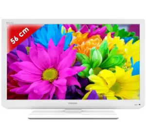 Телевизор Toshiba 22" L1 ЖК LED белый VGA HDMI монитор