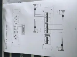 Усилитель звука Pioneer 3000W 4-канальный