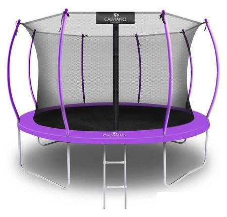 Батут Inside Master Purple 374 см - 12ft (внутренняя сетка, с лестницей)