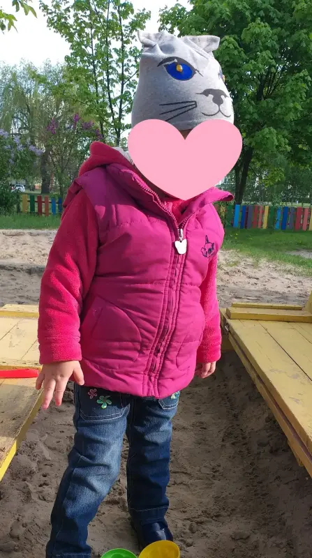 Куртка-жилетка бордовая с карманами на девочку 3-4г (р.96-104), б.у - Столин - 179929 - Доска объявлений Kupika.by - Фото 5