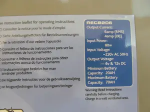 Зарядное устройство автомобильных АКБ 12v, RING RECB206 (6A/100А.ч)