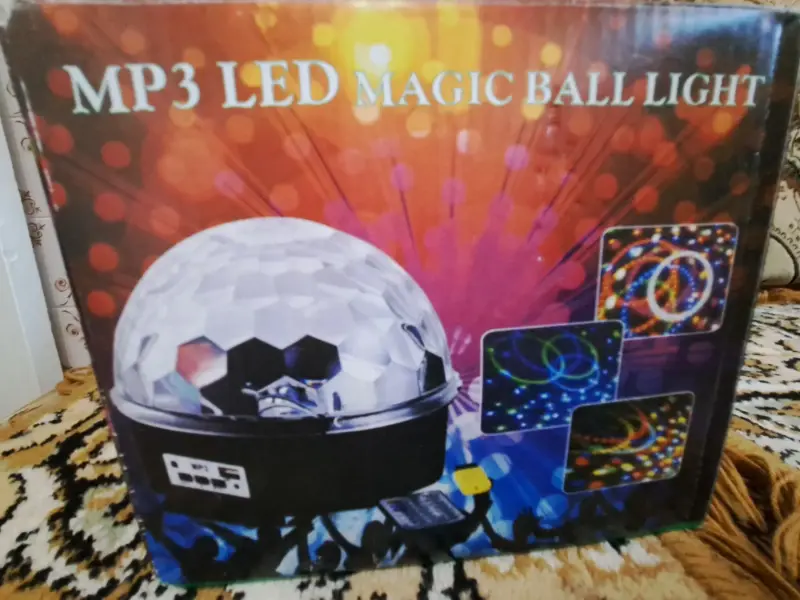 Светодиодный диско-шар MP3 Led Magic Ball Light с пультом