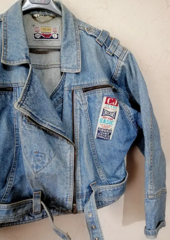 Косуха Джинсовка Оригинал Cross vintage Оверсайз Олдскул