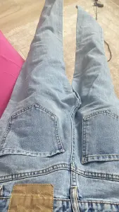 Джинсы голубые cropp бананы 40-42