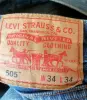 Джинсы Оригинал Levi's 505 Винтаж Бананы Бойфренд