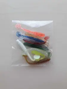 Рыбки силиконовые (виброхвост) 6см 10шт