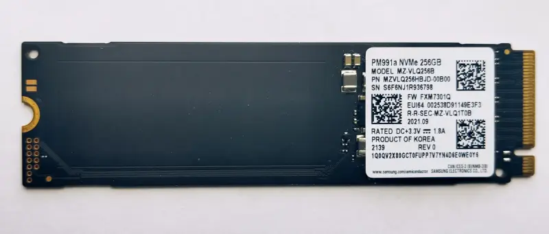 Накопитель SSD M.2 SAMSUNG, 256 Gb