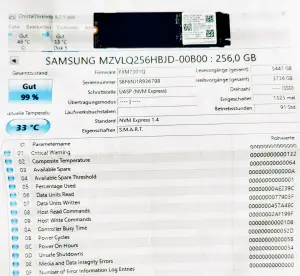 Накопитель SSD M.2 SAMSUNG, 256 Gb