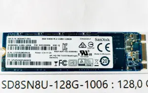 Накопитель SSD SanDisk, 128 Gb
