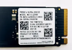 Накопитель SSD M.2 SAMSUNG, 256 Gb