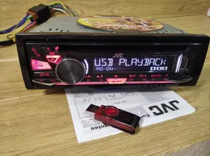 Автомагнитола CD MP3 USB JVC