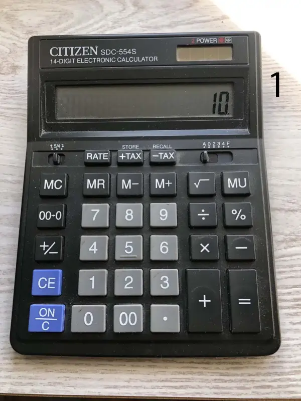 Калькуляторы CITIZEN, ERA, CASIO