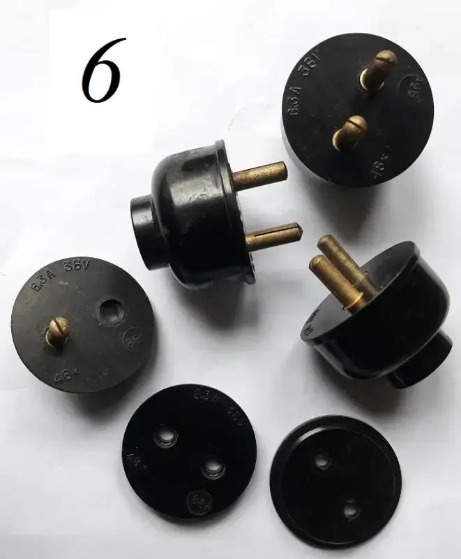 Соединители разъемы розетки электрические 3-х и 2-х фазные