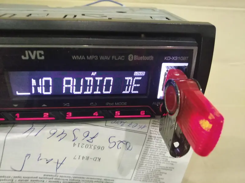 USB-магнитола JVC KD-X310BT  Bluetooth