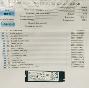 Накопитель SSD M.2 NVMe SKHynix, WDC, 256Gb, 100% здоровья