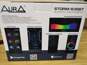 USB-магнитола Aura Storm-535BT блютуз