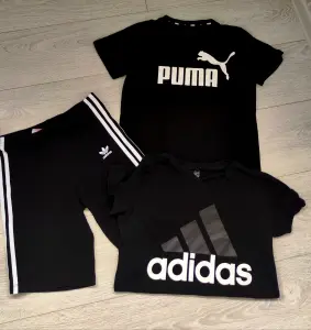Adidas/ Puma Футболка/ Велосипедки