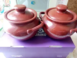 Горшочки глиняные 0.5л 4шт