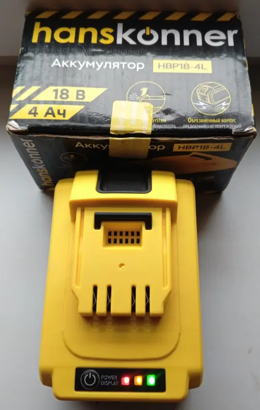 Аккумулятор Hanskonner HBP18-4L (18В/4 Ah)