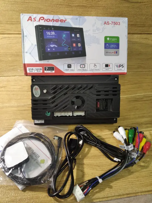 2 DIN AS. Магнитола Android, 2/32 GB 7 дюйм
