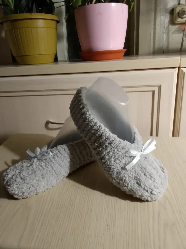 Вязанные тапочки