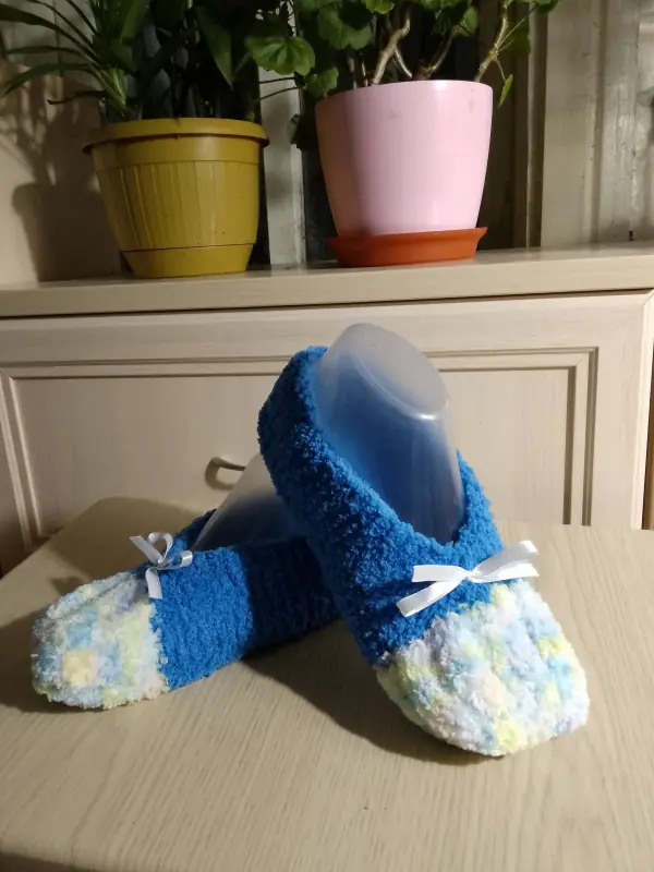 Вязанные тапочки