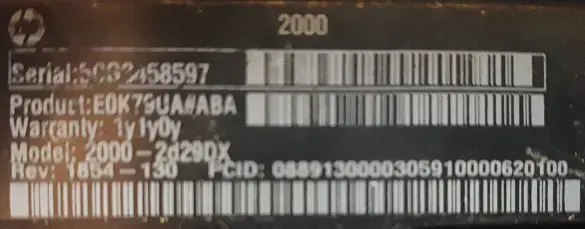 HP / Core i3 / HDD 500GB / RAM 4GB ноутбук