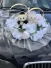 Свадебные украшения на машины с кольцами