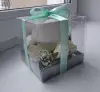 Подсвечник стеклянный со свечой НОВЫЙ