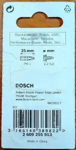 Набор бит Bosch PH1