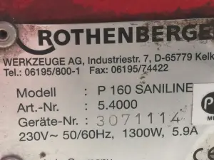 Аппарат для стыковой сварки Rothenberger Roweld P 160