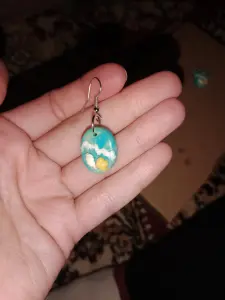 Сережки из полимерной глины