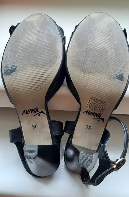 Босоножки черные, розовые, р.36, б.у-2пары - Уваровичи - 201885 - Доска объявлений Kupika.by - Фото 4