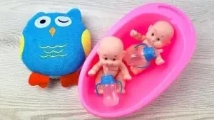 Игровой набор Пупсики в ванночке