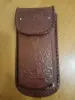 Футляр для очков на магните жесткий кожаный 